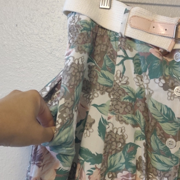 80s Midi Floral Skirt - Picture 3 of 6